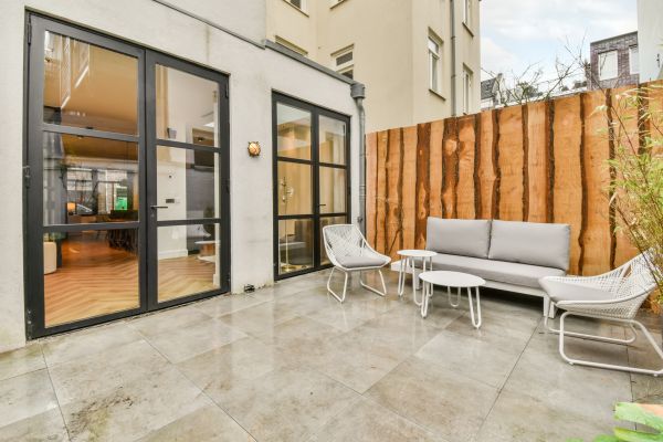 Courtyard Tile Installation
