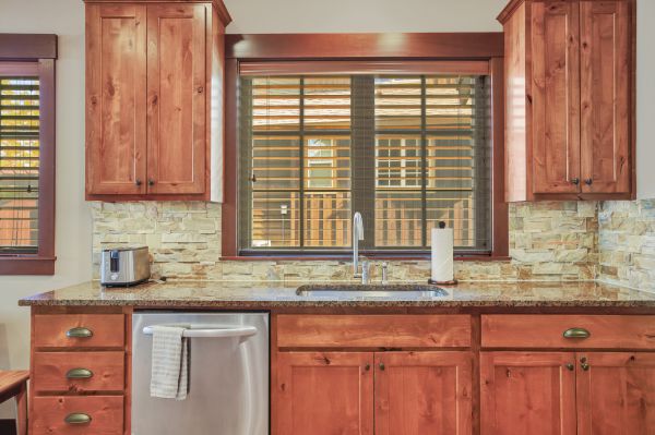 Stone Backsplash Installation
