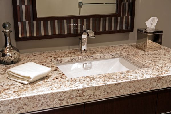 Bathroom Granite Tile Install