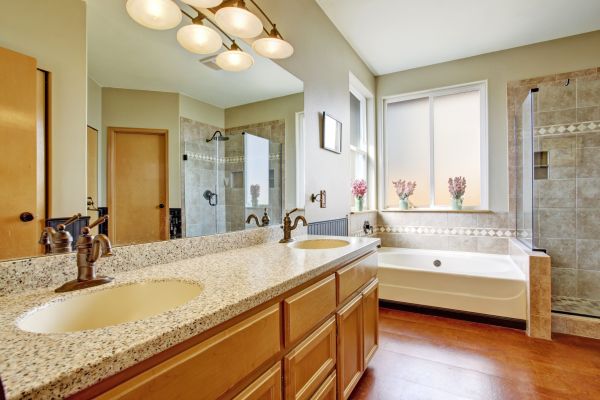 Bathroom Granite Slab Install